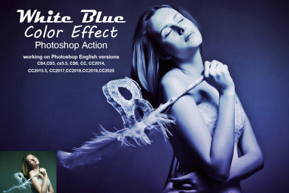 White Blue Color Effect
