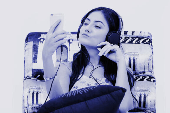 White Blue Color Effect