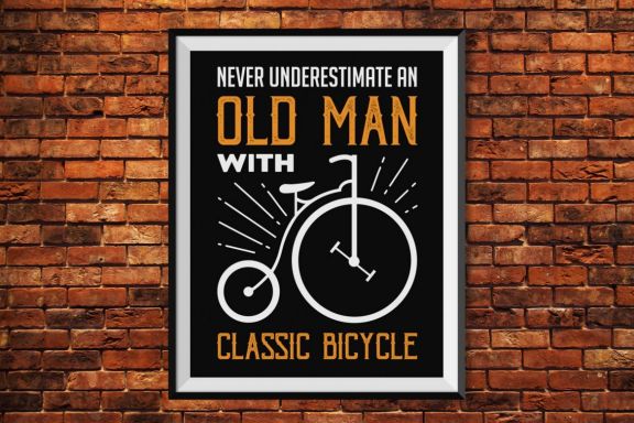 Old Bicycle Quotes for T-Shirt or Social Media