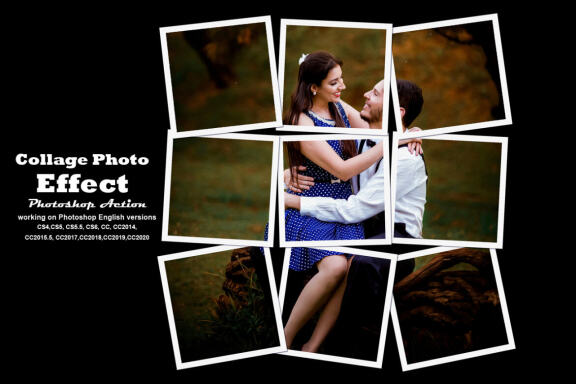 Collage Photo FREE Effect Photoshop Action