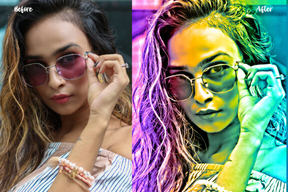 Color Gradient Photoshop Action