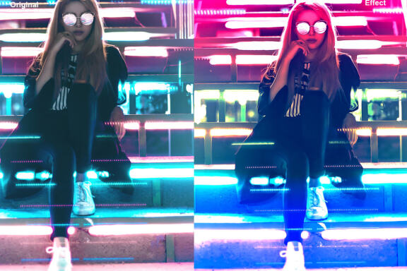 CyberPunk Color Effect PS Action