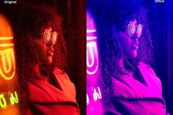 CyberPunk Color Effect PS Action
