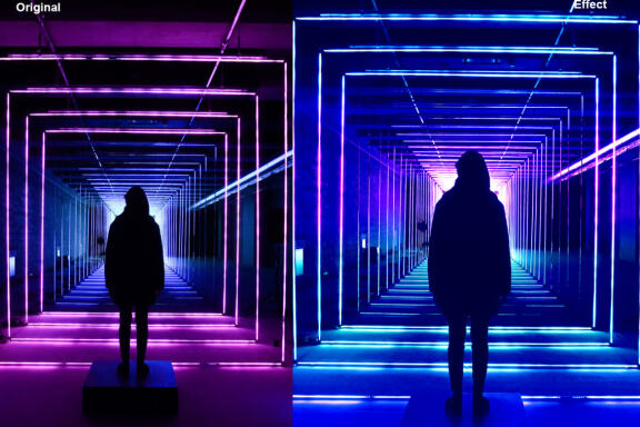 CyberPunk Color Effect PS Action