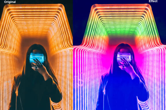 CyberPunk Color Effect PS Action