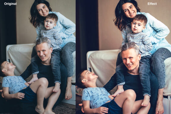 Family Portrait Photoshop Action