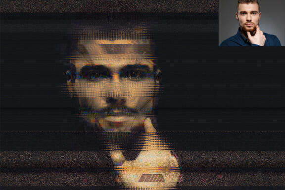 Glitch Portrait Effect Photoshop Action