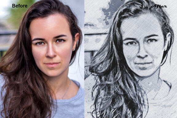Real Sketch Photoshop Action