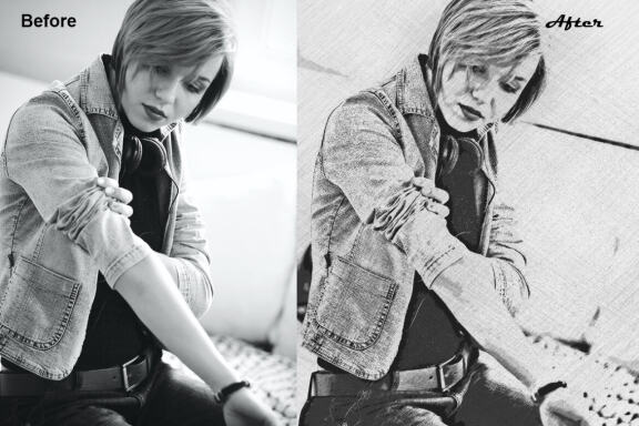 Real Sketch Photoshop Action