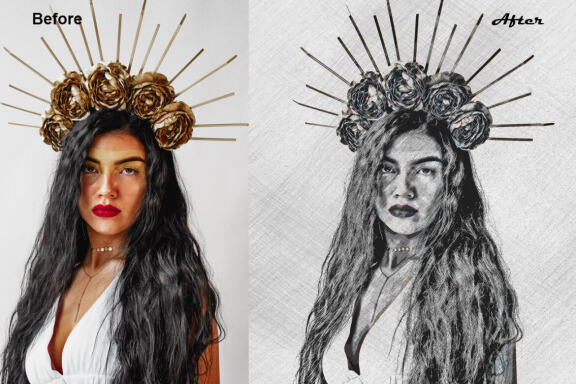 Real Sketch Photoshop Action