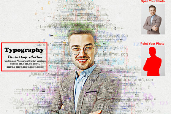 Typography Photoshop Action