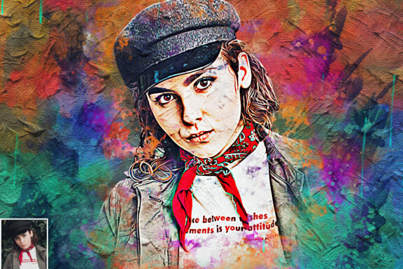 Canvas Paint Photoshop Action