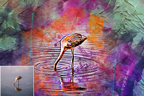 Canvas Paint Photoshop Action