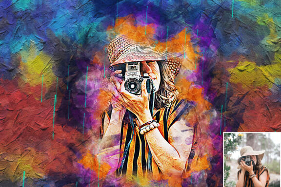 Canvas Paint Photoshop Action