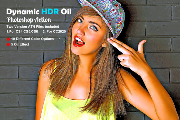 Dynamic HDR Oil FREE Photoshop Action