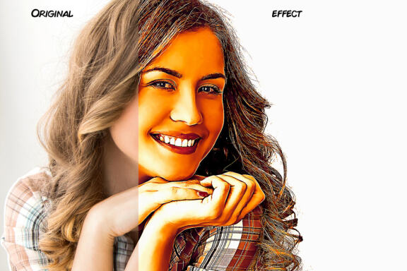 Glossy HDR Effect Photoshop Action