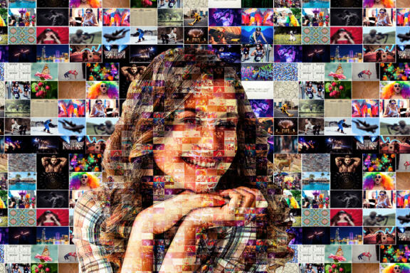 Photo Mosaic Portrait Photoshop Action