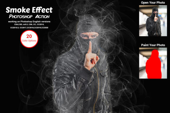 Smoke Effect Photoshop Action