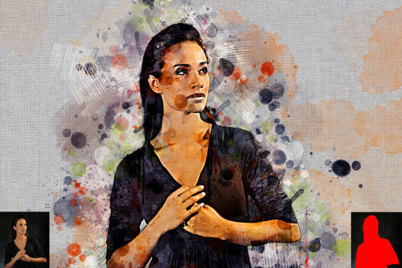 Canvas Painting Photoshop Action