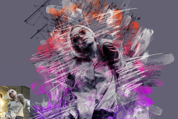Mixed Art Photoshop Action