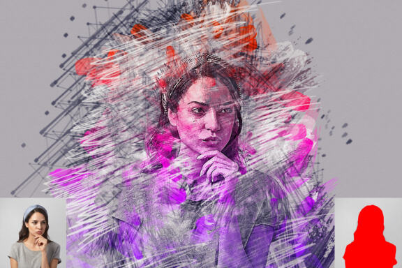 Mixed Art Photoshop Action