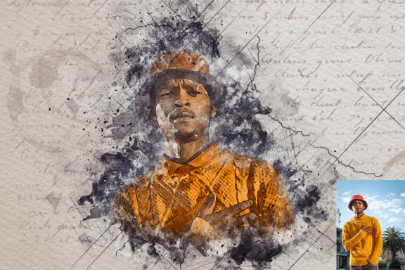 Mixed Media Art Photoshop Action