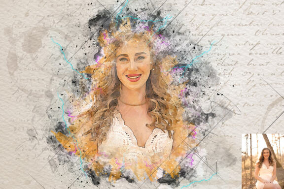 Mixed Media Art Photoshop Action