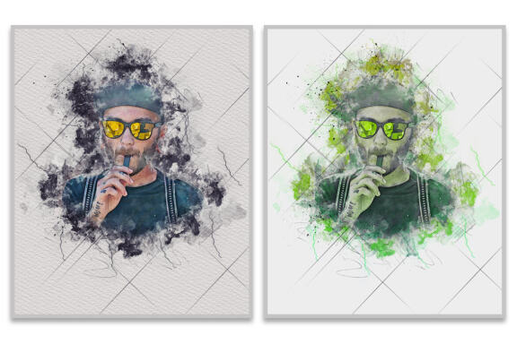 Mixed Media Art Photoshop Action