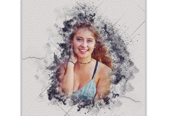 Mixed Media Art Photoshop Action