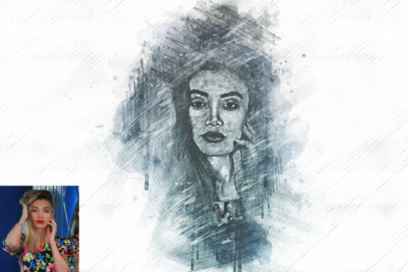 Pro Sketch Portrait Photoshop Action