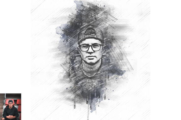 Pro Sketch Portrait Photoshop Action