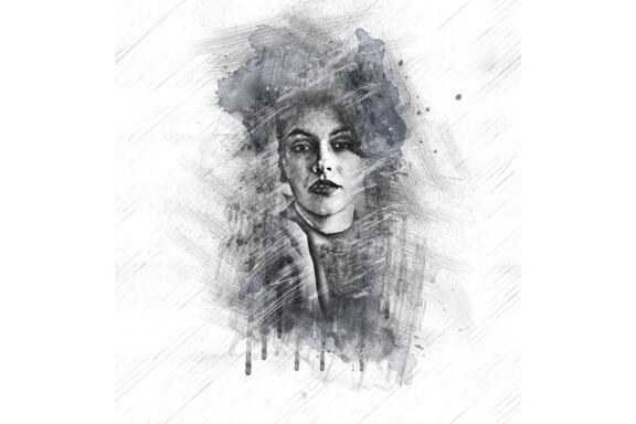 Pro Sketch Portrait Photoshop Action