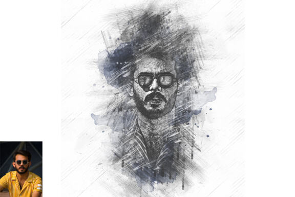 Pro Sketch Portrait Photoshop Action
