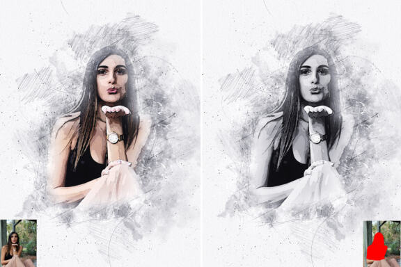 Sketching Drawing Photoshop Action