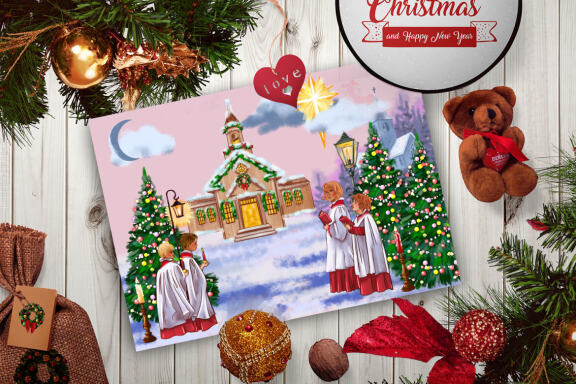 Christian Christmas Clipart, Holy Night Sublimation