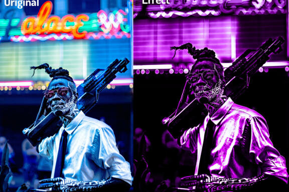Canva Cyberpunk Photoshop Action