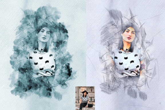 Ink Sketch Art Photoshop Action