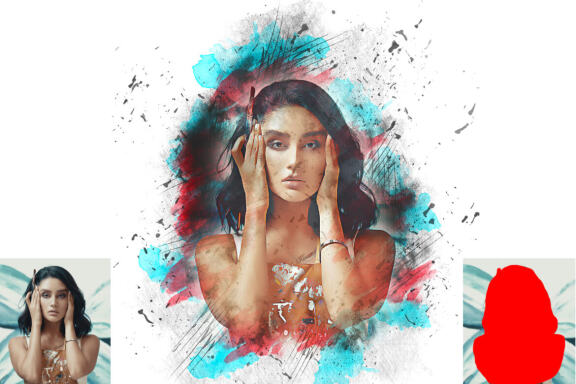 Mixed Watercolor Photoshop Action