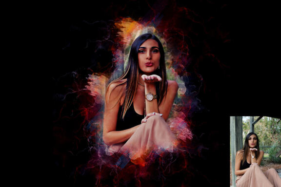 Mixed Watercolor Photoshop Action