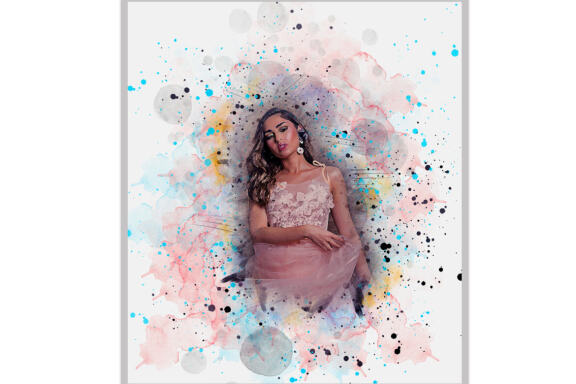 Mixed Watercolor Photoshop Action