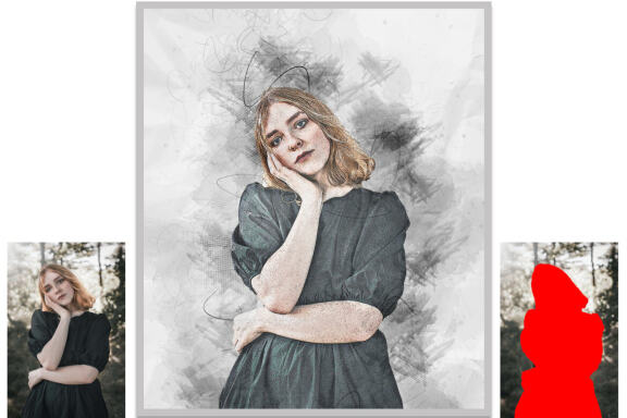 Portrait Sketch Art Photoshop Action