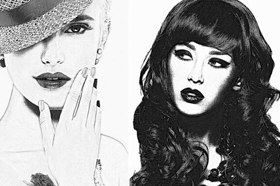 Realistic Engraving Effect Photoshop Action