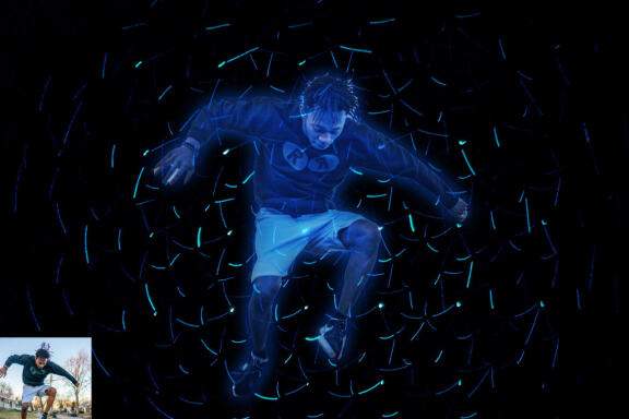 Retro Hologram Effect Photoshop Action