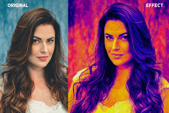 Bold Colorful Portrait Photoshop Action