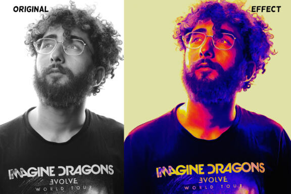 Bold Colorful Portrait Photoshop Action