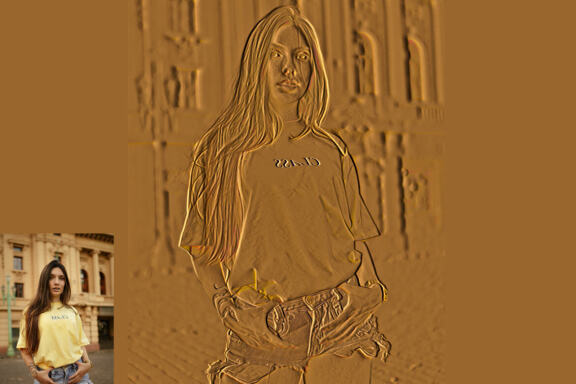 Emboss Effect Photoshop Action
