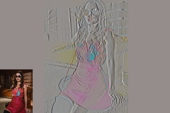 Emboss Effect Photoshop Action