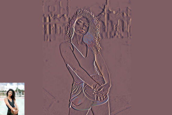 Emboss Effect Photoshop Action