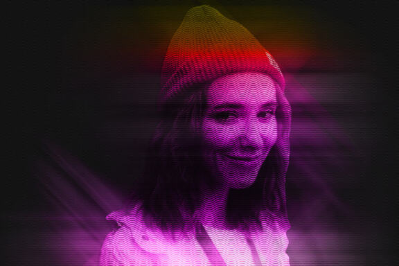Hologram Effect Photoshop Action