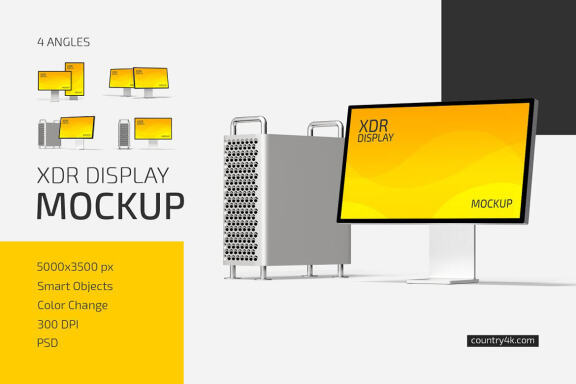 XDR Display Mockup Set
